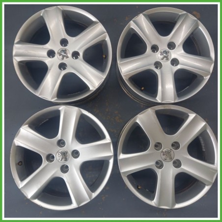 Cerchi in Lega PEUGEOT 307 (dal 04/2001 al 12/2006) 16 pollici 16" 6.5J 4x108 ET 31 4pz originali usati