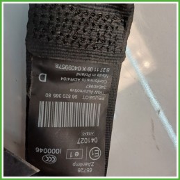 Cintura di Sicurezza Anteriore Destro DX (Lato Passeggero) PEUGEOT 3008 1.6 8975HN 2009 2013 TRW 34068389E