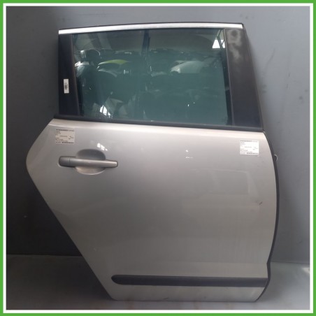 Porta Portiera Sportello Posteriore Destra DX GRIGIO CHIARO PEUGEOT 3008 SUV 2009 2013 Originale Usato