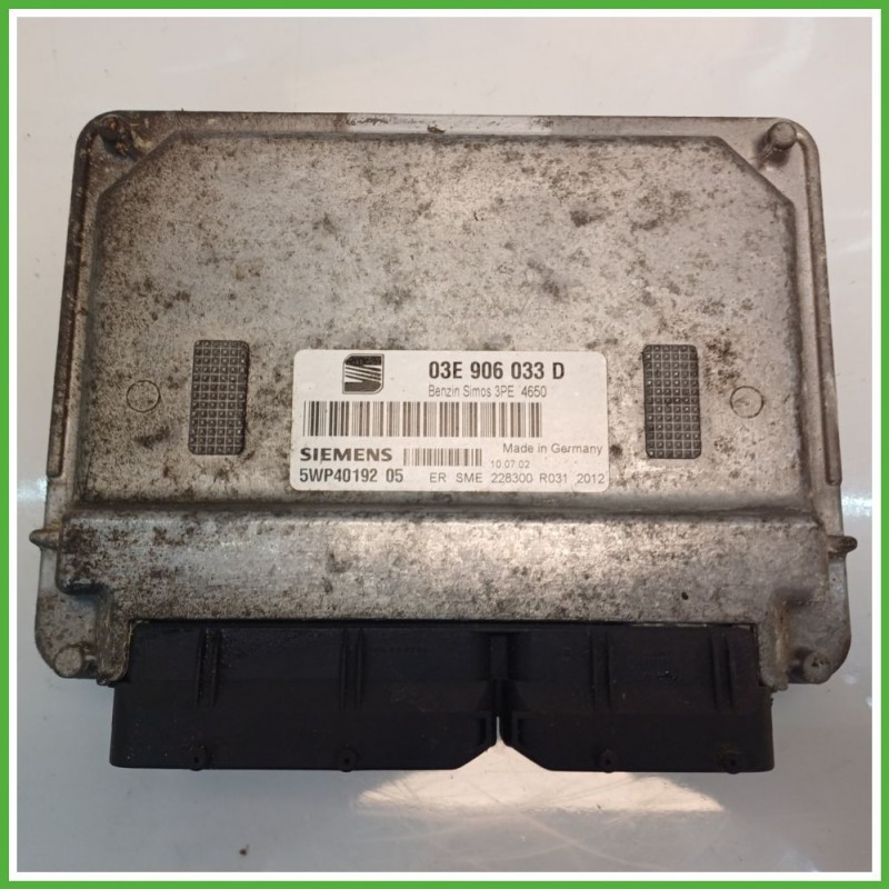Centralina Motore Iniezione ECU SIEMENS 5WP40192-05 SEAT IBIZA 6L 1.2 12V 47kw 03E906033D 2001 2009