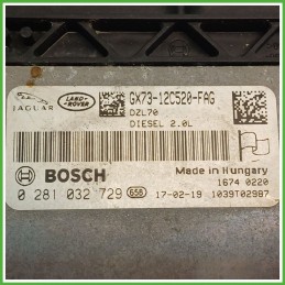 Centralina Motore Iniezione ECU BOSCH 0281032729 JAGUAR XE 2.0 132kw T2H26018 2015 2019