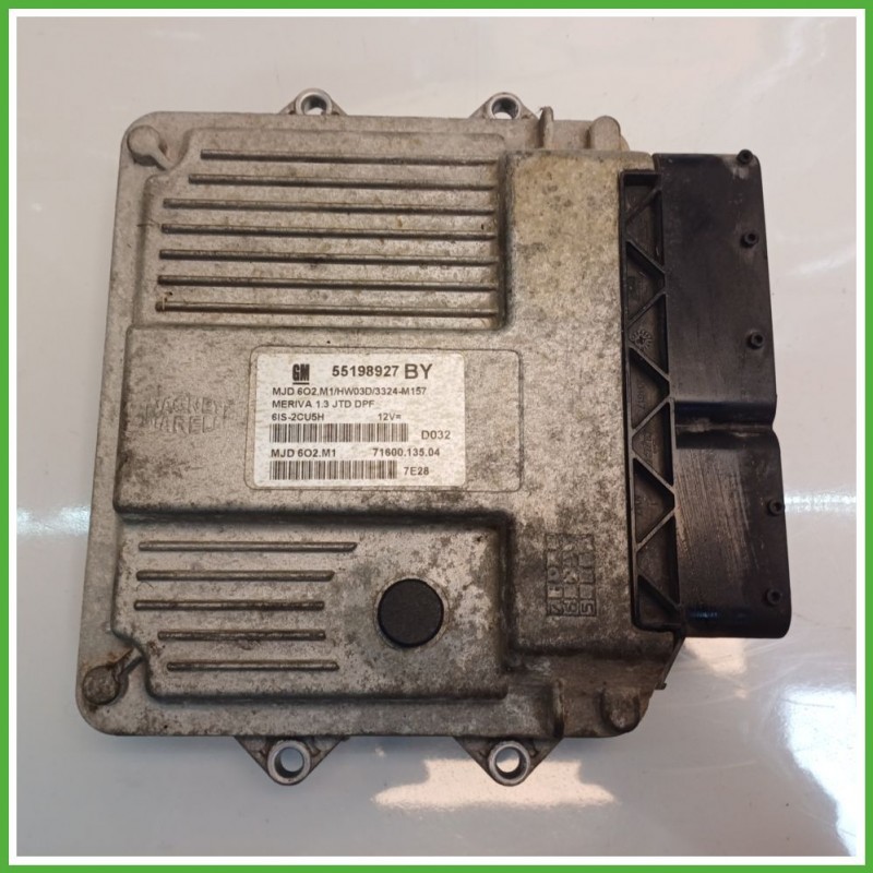 Centralina Motore Iniezione ECU MAGNETI MARELLI MJD6O2.M1 OPEL MERIVA X03 1.3 55kw 55566399 2003 2010