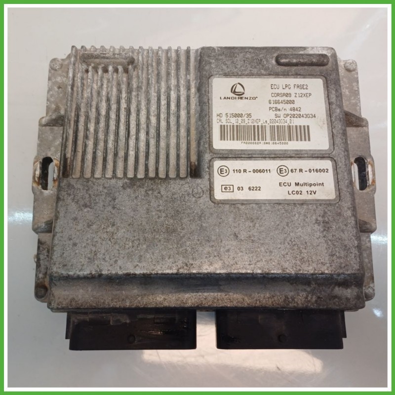 Centralina Motore Iniezione GAS LANDI RENZO LC02 OPEL CORSA S07 1.2 16V 59kw 616645000 2006 2011