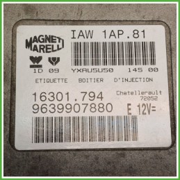 Centralina Motore Iniezione ECU MAGNETI MARELLI IAW1AP.81 PEUGEOT 206 1.4 55kw 1938G1 1998 2009