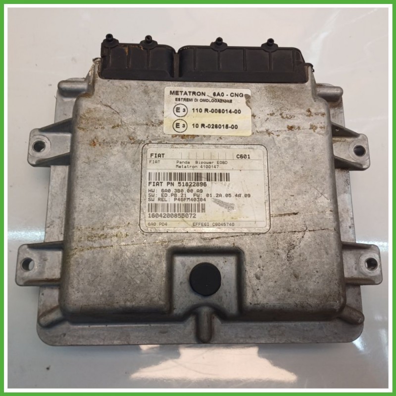 Centralina Motore Iniezione ECU METATRON 4100147 FIAT PANDA 2Q 1.2 44kw 51822896 2003 2010