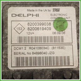 Centralina Motore Iniezione ECU DELPHI DCM1.2 NISSAN NOTE E11E 1.5 dCi 50kw 237109U20D 2006 2013