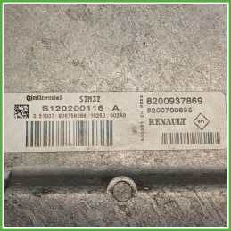Centralina Motore Iniezione ECU CONTINENTAL S120200116-A RENAULT CLIO 3a Serie 1.2 16V 55kw 8200937869 2009 2013