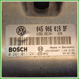 Centralina Motore Iniezione ECU BOSCH 0281011241 VOLKSWAGEN POLO 9N 1.4 TDI 55kw 045906019BF 2001 2005