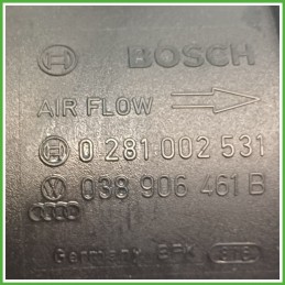 Debimetro Misuratore Massa Aria BOSCH 0281002531 VOLKSWAGEN POLO 9N 1.4 TDI 038906461B 2001 2005