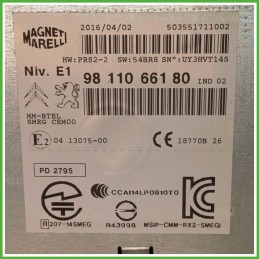 Autoradio PEUGEOT 2008 9811066180 2016 2017 MAGNETI MARELLI 503551711002
