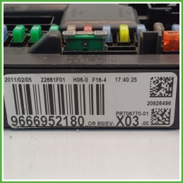 Body Computer Centralina Modulo BCM BSI VALEO PRT06770-01 CITROEN C3 A51 1.4 6500HV 2009 2013