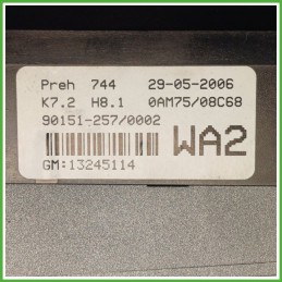Comandi Clima AC Riscaldamento Condizionatore PREH 744 OPEL ZAFIRA A05 1.8 16V 13245114 2005 2010
