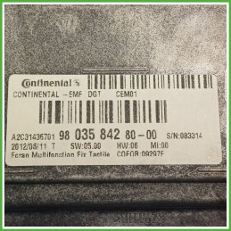 Display Indicatore Multifunzionale PEUGEOT 208 1.4 8V 9812862880 2012 2015 CONTINENTAL A2C31436701