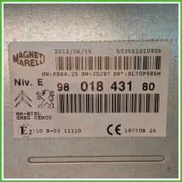 Blocco Comandi Autoradio PEUGEOT 208 1.4 8V 1616372080 2012 2015 MAGNETI MARELLI 503551010905