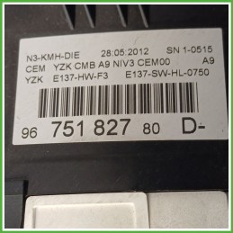 Quadro strumenti contachilometri tachimetro PEUGEOT 208 1.4 8V 9822633380