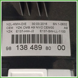 Quadro strumenti contachilometri tachimetro PEUGEOT 2008 9805408680