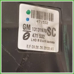 Specchio Specchietto Retrovisore Destro DX NERO 2HU OPEL ZAFIRA A05 2005 2010 SCHEFENACKER 471532 Originale Usato