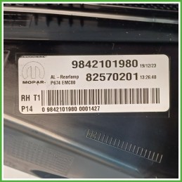 Fanale Fanalino Posteriore Destro DX MOPAR 82570201 PEUGEOT 3008 9842101980 Usato