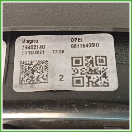 Specchio Specchietto Retrovisore Destro DX n.d. OPEL CROSSLAND P17 2020 MAGNA Z9402140 Originale Usato