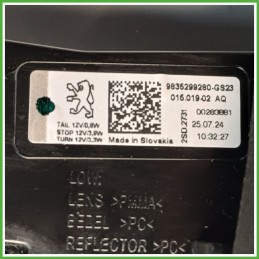 Fanale Fanalino Posteriore Destro DX PEUGEOT 308 9835299380 Usato