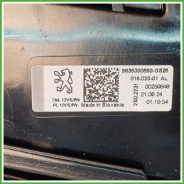 Fanale Fanalino Posteriore Sinistro SX HELLA 015.020-01AL PEUGEOT 308 9835300680 Usato