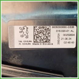 Fanale Fanalino Posteriore Sinistro SX HELLA 015.020-01AL PEUGEOT 308 9835300680 Usato