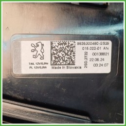Fanale Fanalino Posteriore Sinistro SX HELLA 015-022-01AN PEUGEOT 308 9835300480 Usato