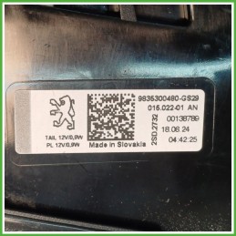 Fanale Fanalino Posteriore Sinistro SX HELLA 015.022-01AN PEUGEOT 308 9835300480 Usato
