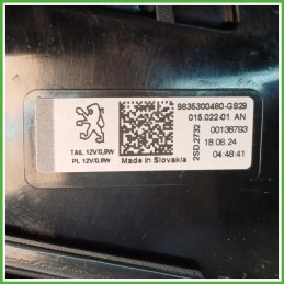 Fanale Fanalino Posteriore Sinistro SX HELLA 015.022-01AN PEUGEOT 308 9835300480 Usato