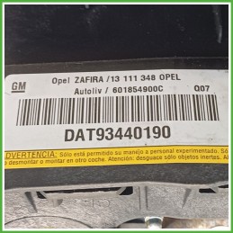 Airbag Guidatore Sinistro SX OPEL ZAFIRA A05 1.8 16V 13382222 2005 2010 AUTOLIV 601854900C