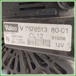 Alternatore VALEO TG12C059 PEUGEOT 207 5705KQ
