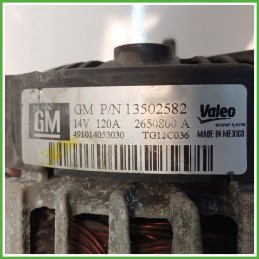 Alternatore VALEO TG12C036 OPEL INSIGNIA G09 95531289