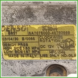 Compressore Clima AC Aria Condizionata DENSO SCSB06 FIAT PUNTO 2U 71797201