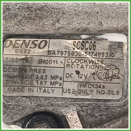 Compressore Clima AC Aria Condizionata DENSO SCSC06 FIAT PANDA 2Q 52060460