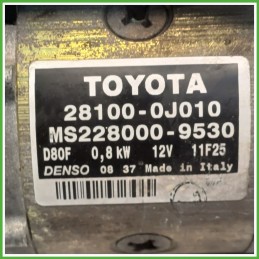 Motorino Avviamento DENSO MS228000-9530 TOYOTA YARIS FRP 281000J010