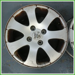 Cerchio Singolo in Lega PEUGEOT 307 (dal 04/2001 al 12/2006) 15 pollici 15" 6.0J 4x108 ET 27 originale usato al pz