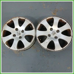 Cerchio Singolo in Lega PEUGEOT 307 (dal 04/2001 al 12/2006) 15 pollici 15" 6.0J 4x108 ET 27 originale usato al pz
