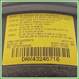 Airbag Guidatore Sinistro SX OPEL MERIVA X03 1.4 16V 199278 2003 2010 DELPHI 18114955