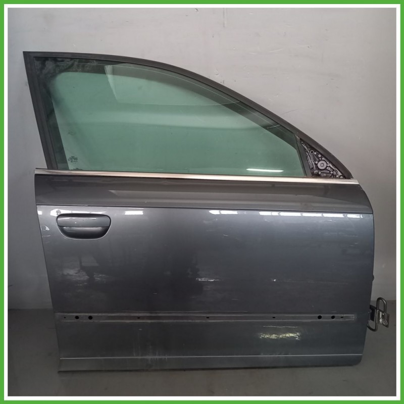 Porta Portiera Sportello Anteriore Destra DX GRIGIO SCURO AUDI A4 8E Station Wagon 2004 2008 Originale Usato