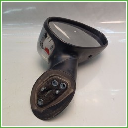 Specchio Specchietto Retrovisore Destro DX CROMATO FIAT 500 3P 2007 2015 Originale Usato