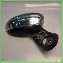 Specchio Specchietto Retrovisore Destro DX CROMATO FIAT 500 3P 2007 2015 Originale Usato