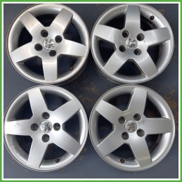 Cerchi in Lega PEUGEOT 207 (dal 06/2009) 15 pollici 15" 6.0J 4x108 ET 23 4pz originali usati