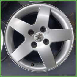 Cerchi in Lega PEUGEOT 207 (dal 06/2009) 15 pollici 15" 6.0J 4x108 ET 23 4pz originali usati