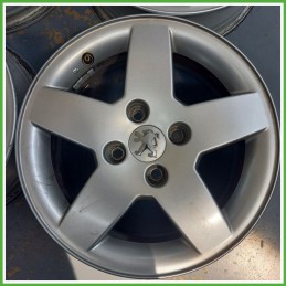 Cerchi in Lega PEUGEOT 207 (dal 06/2009) 15 pollici 15" 6.0J 4x108 ET 23 4pz originali usati