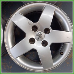 Cerchi in Lega PEUGEOT 207 (dal 06/2009) 15 pollici 15" 6.0J 4x108 ET 23 4pz originali usati