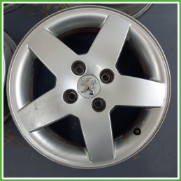 Cerchi in Lega PEUGEOT 207 (dal 06/2009) 15 pollici 15" 6.0J 4x108 ET 23 4pz originali usati