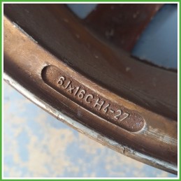 Cerchio Singolo in Lega PEUGEOT 207 (dal 04/2006 al 06/2009) 16 pollici 16" 6.0J 4x108 ET 27 originale usato al pz