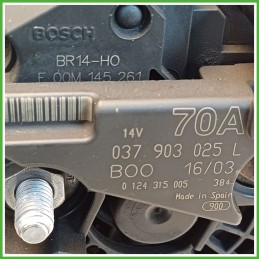 Alternatore BOSCH 0124315005 VOLKSWAGEN LUPO 6X 037903025L