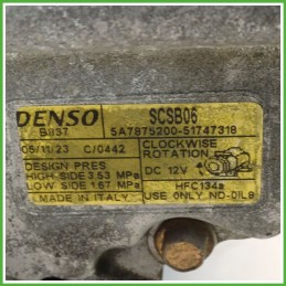 Compressore Clima AC Aria Condizionata DENSO SCSB06 LANCIA YPSILON TE 71797201