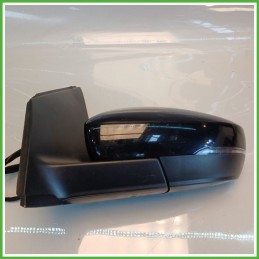 Specchio Specchietto Retrovisore Sinistro SX NERO VOLKSWAGEN POLO 6C 2014 2015 FICOSA FICOMIRRORS Originale Usato